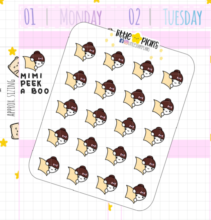 Mimi - Peek A Boo 2.0 Planner Stickers