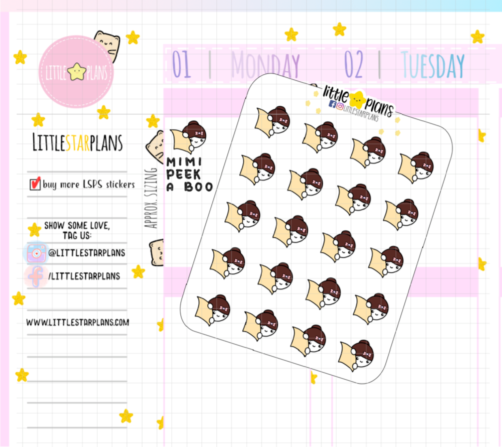 Mimi - Peek A Boo 2.0 Planner Stickers