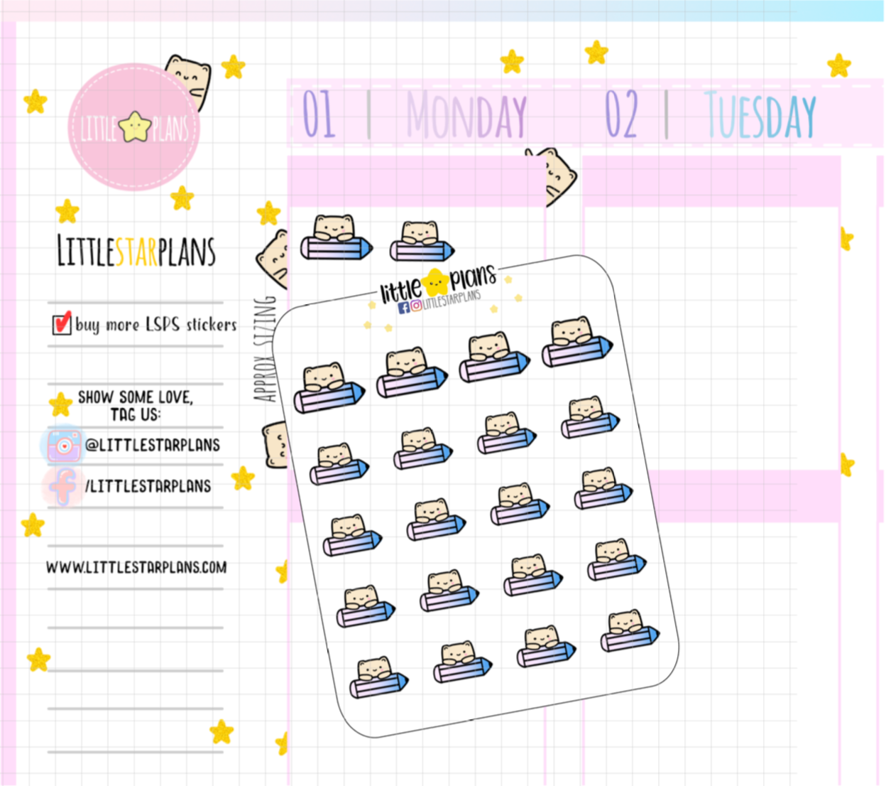 Neku Back to School - Study, Work, Plan Version 2 - Littlestarplans