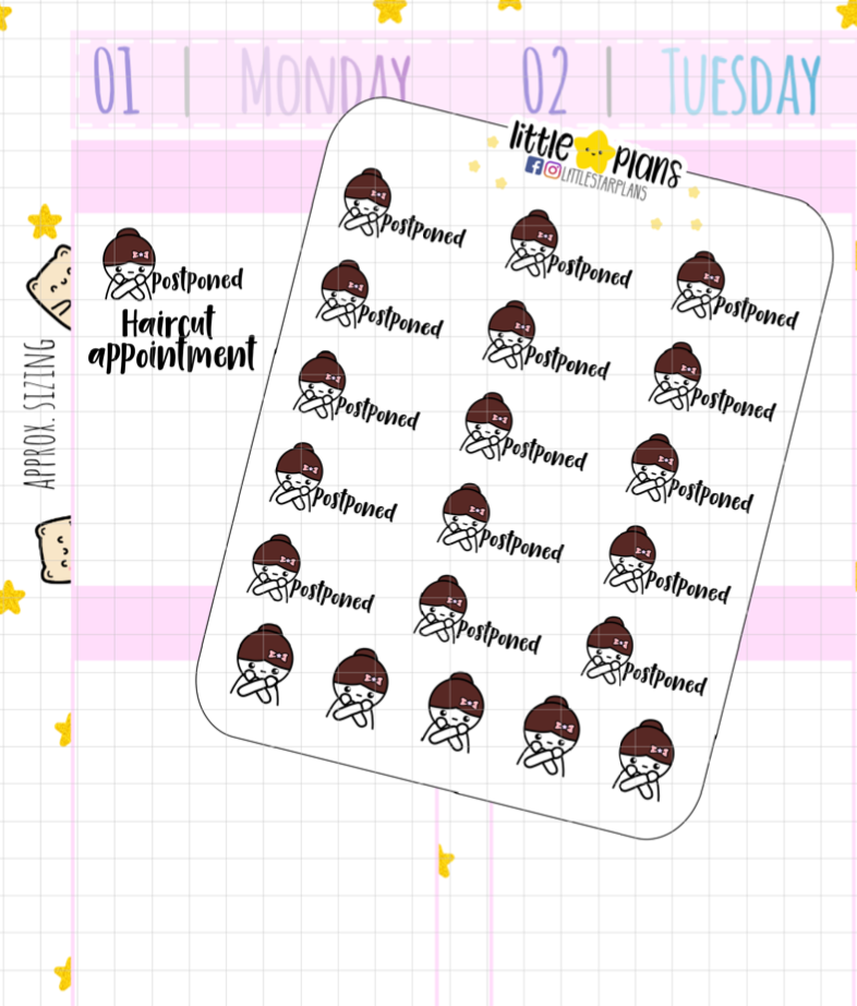 Mimi Postponed Planner Stickers (M198)