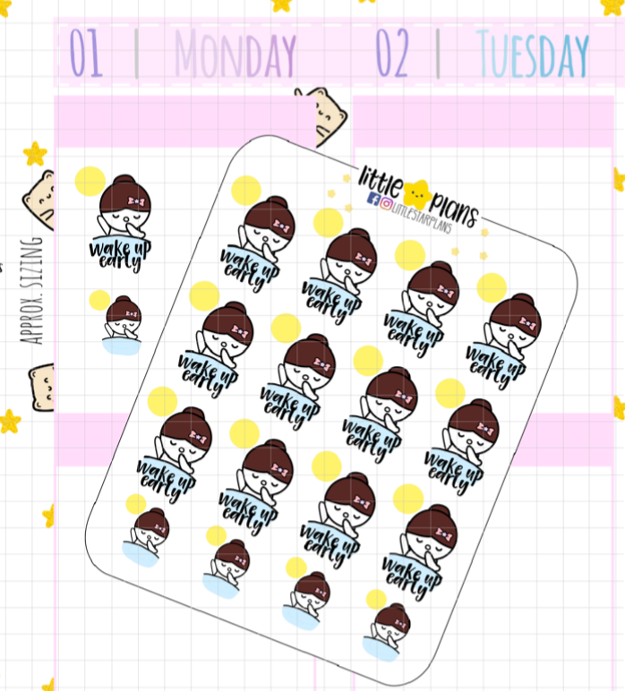 Mimi Wakes Up Early, Work Planner Stickers (M200)