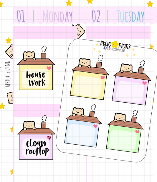 Neku Blank House Decorative Planner Stickers (N56)