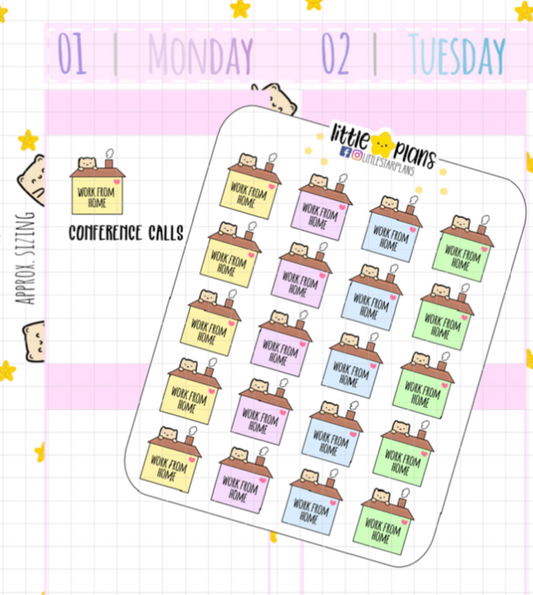 Neku Work From Home Decorative Planner Stickers (N57)