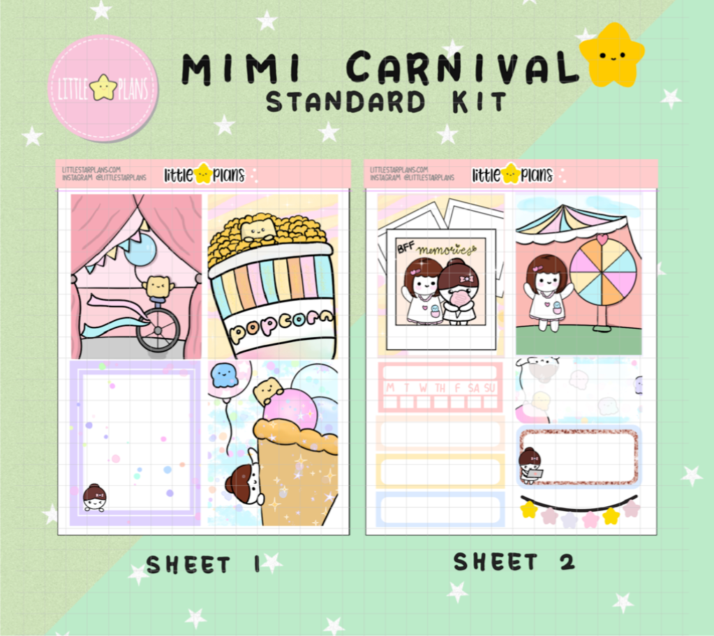 Mimi Carnival Weekly Planner Kit - Fits Standard Kit