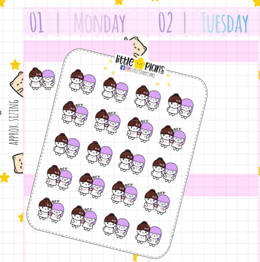 Mimi - Hanging Out with Best Friend Forever (BFF) Planner Stickers
