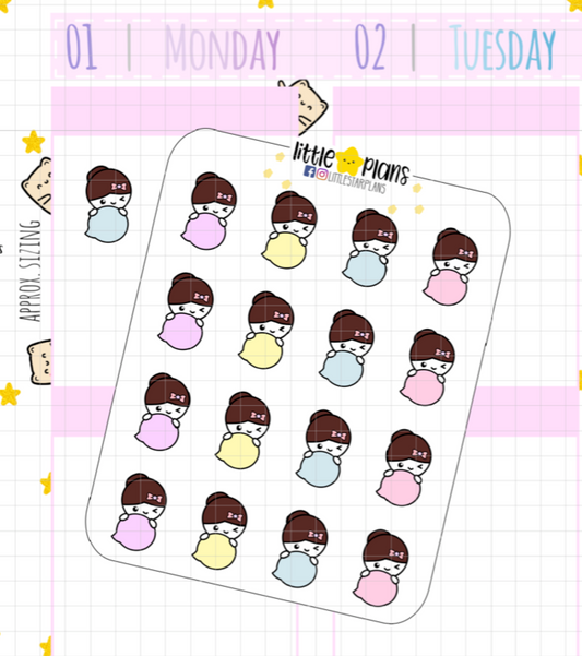 Mimi - Pastel Functional Bubble Note Planner Sticker