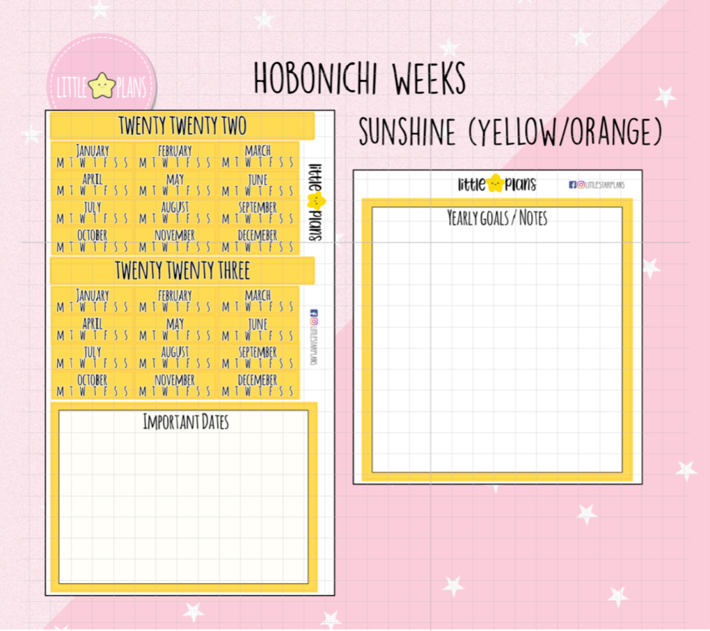 Hobonichi Weeks Kit - Index Page Bundle (4 colors to pick from)