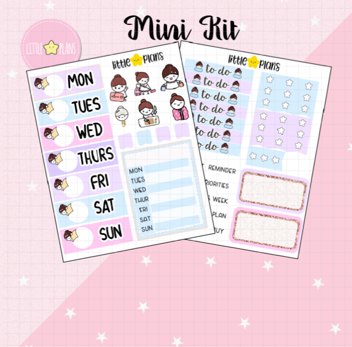 Mimi Peeking Out Pastel Functional Mini Kit (M241)