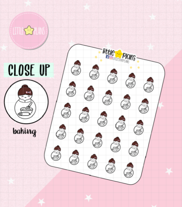 Mimi Functional Icon - Baking Planner Stickers