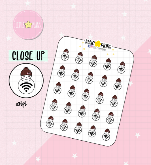 Mimi Functional Icon - Internet / Wifi Planner Stickers