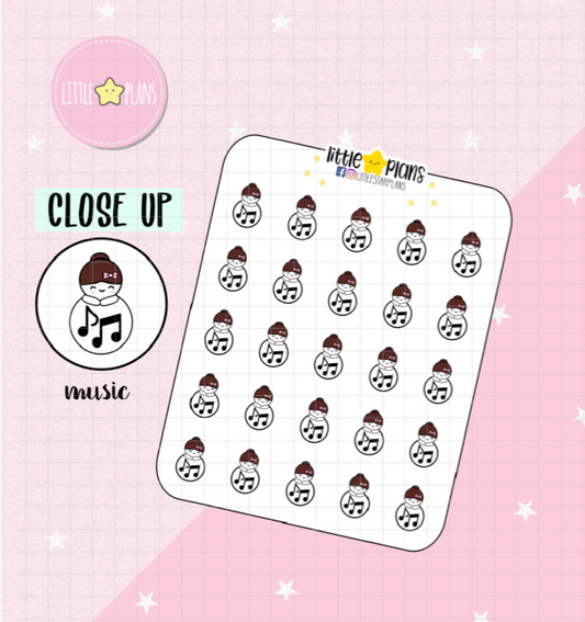 Mimi Functional Icon - Music Planner Stickers