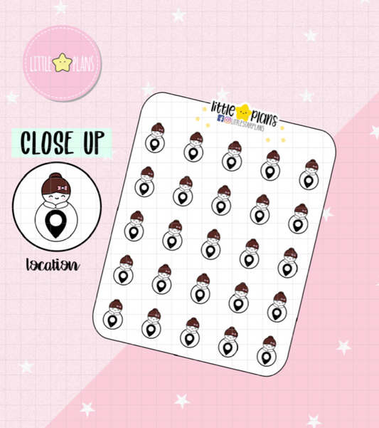 Mimi Functional Icon - Location Planner Stickers