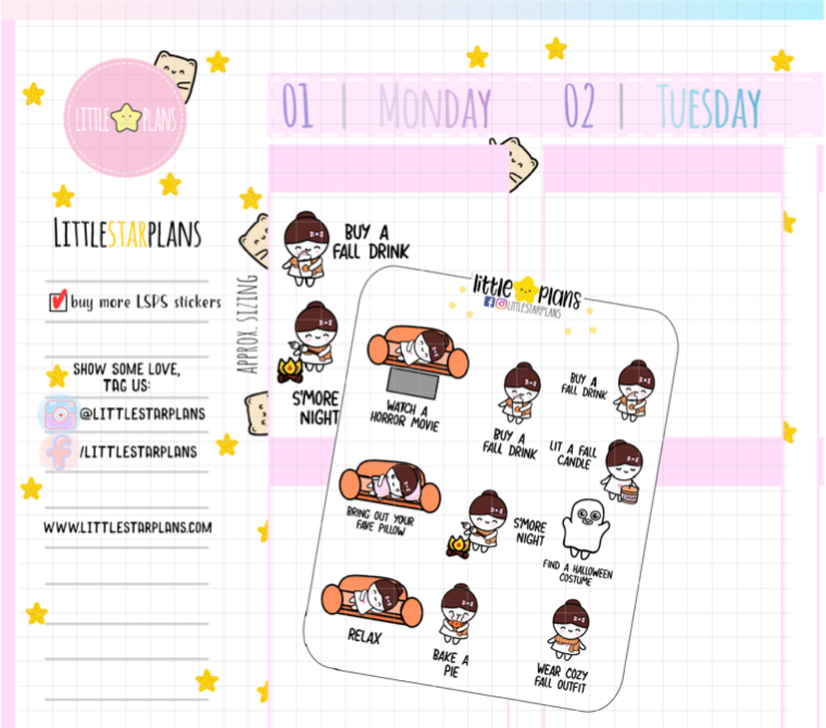 Mixed Fall Mimi Mini Bucket List - Littlestarplans