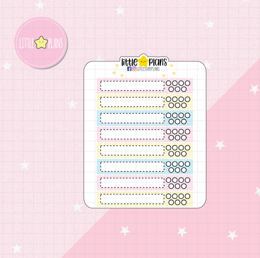 Pocket Size - Functional Hobonichi Habit Trackers - Littlestarplans