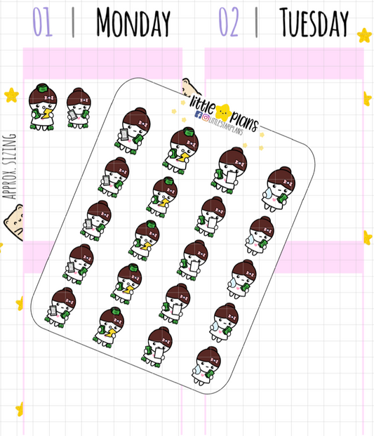 Mimi Adulting Bills: Electricity, Water, Tackle Debt, Cellphone Planner Stickers - Littlestarplans