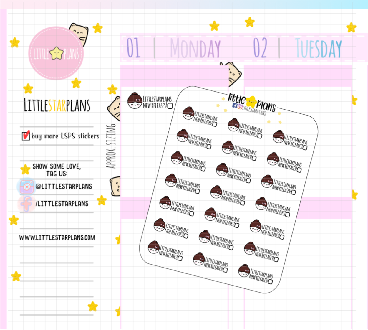 Littlestarplans New Release Reminder Planner Stickers (M154) - Littlestarplans