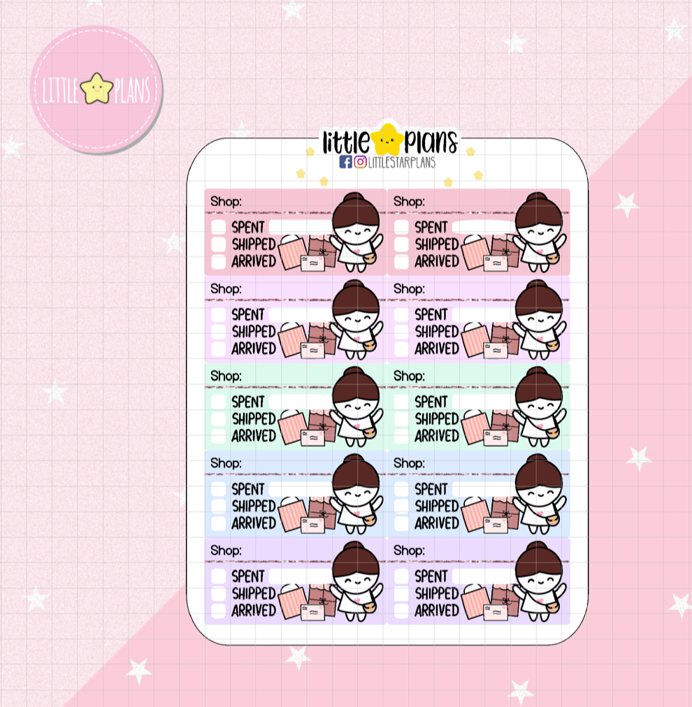 Mimi Online Order Trackers Planner Stickers (M157) - Littlestarplans