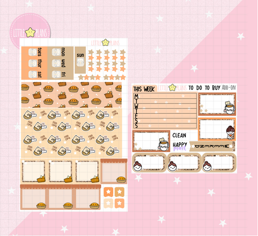 Neku Big Feast Weekly Kit fits in Hobonichi Weeks Planner - Littlestarplans
