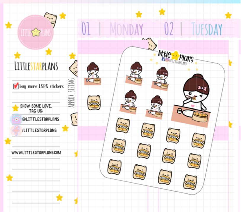 Mimi Dim Sum Planner Stickers (M183)