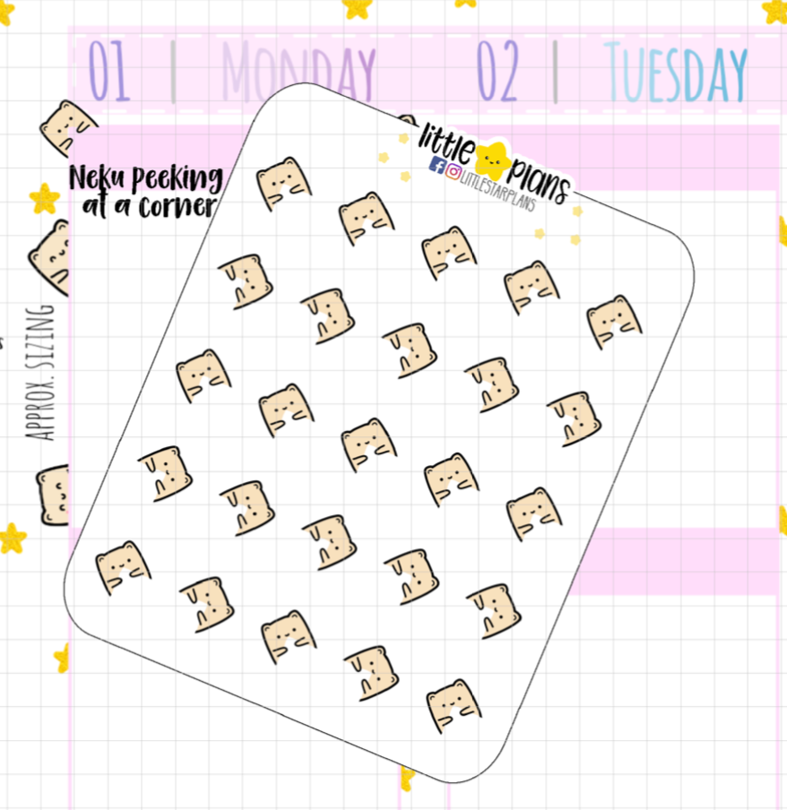 Neku Peeks at a Corner Planner Stickers (N50)