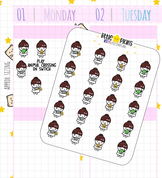 Mimi Animal Crossing on Switch Planner Stickers (M192)