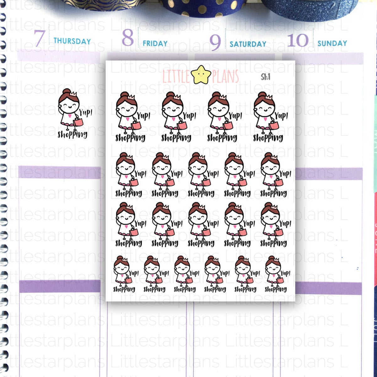 Shopping Addict: Yup Planner Stickers | Mimi - Littlestarplans