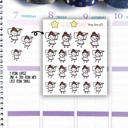 Mimi - Nap, Sleep Time Part 3 Planner Stickers (16) - Littlestarplans