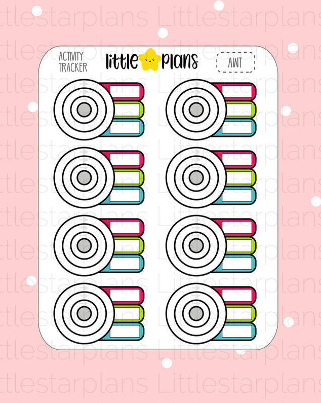 Track Apple Watch Activities Planner Stickers (AWT) - Littlestarplans