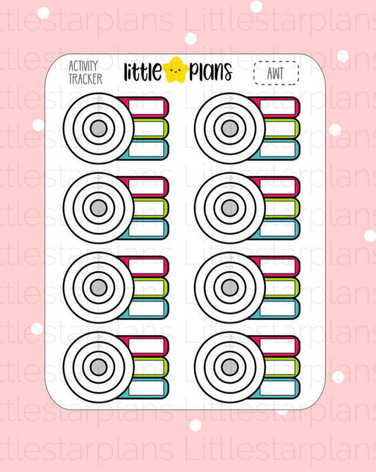 Track Apple Watch Activities Planner Stickers (AWT) - Littlestarplans