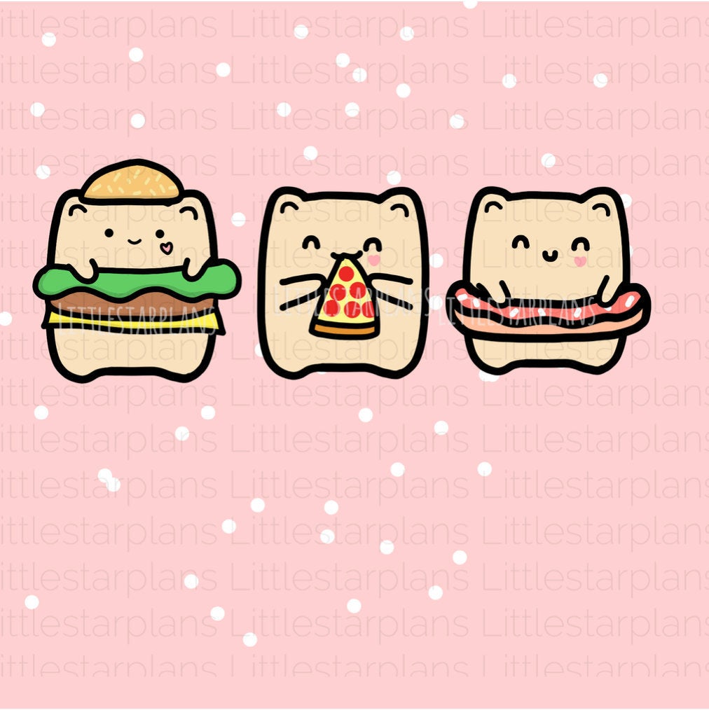 Neku DIE-CUTS Junk Food - Littlestarplans