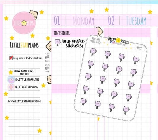 Tiny Neku - Purple Planner Paperclip Sticker - Littlestarplans