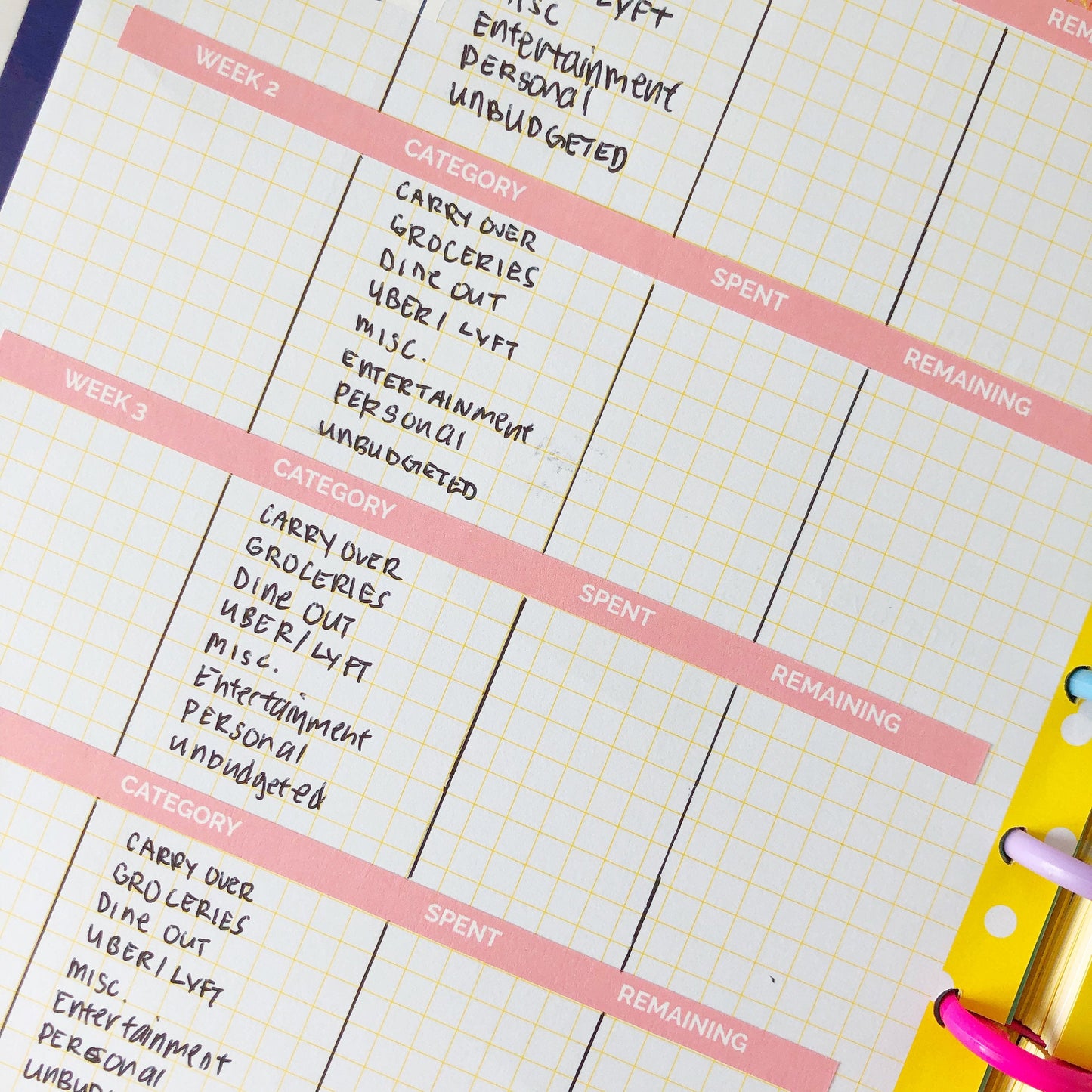 Affordable July, August or September Monthly Budget Stickers fit in Happy Planner - Littlestarplans