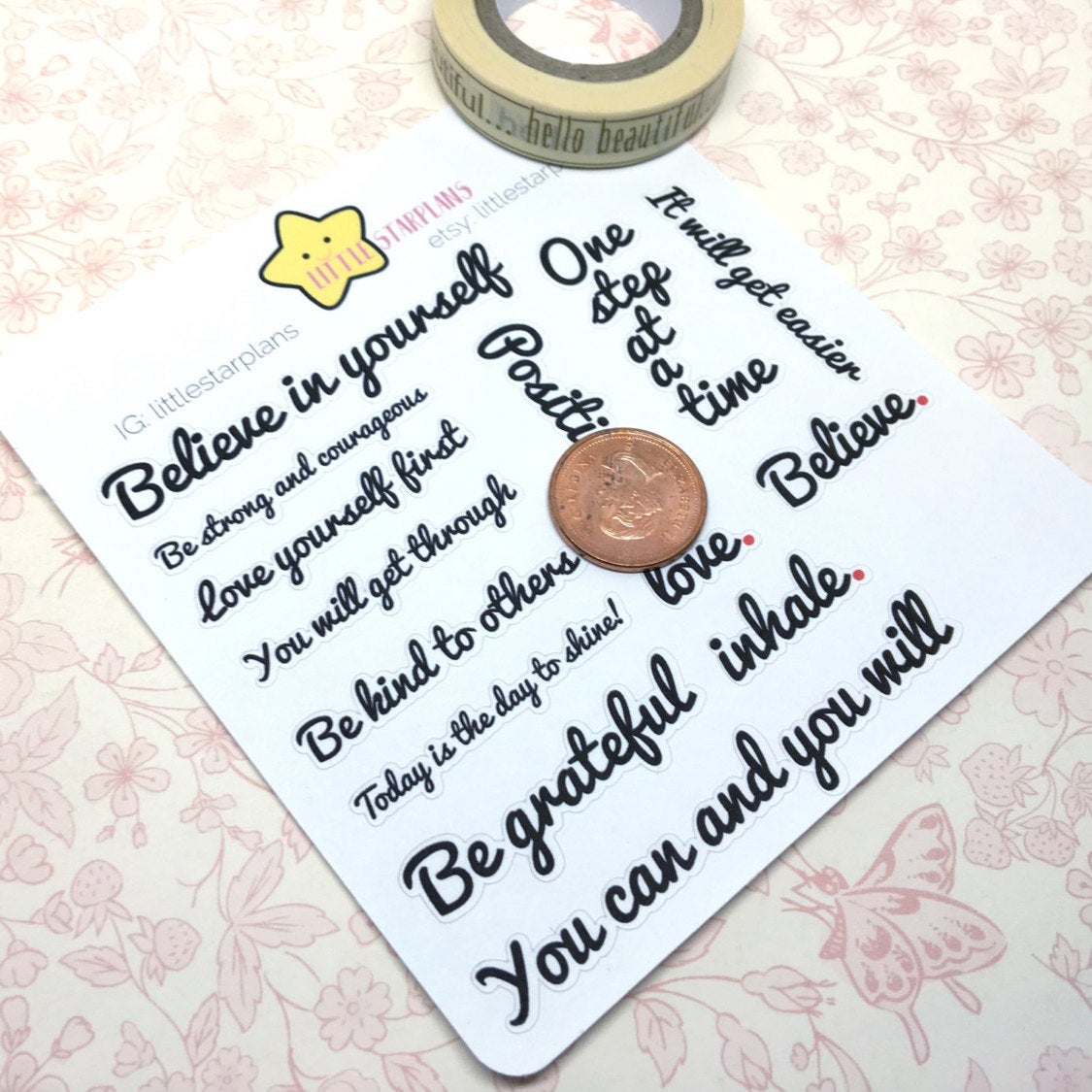 Motivation for Success Quotes, Go Getter Planner Stickers fits Happy Planners, Erin Condren, A5 Planner - Littlestarplans