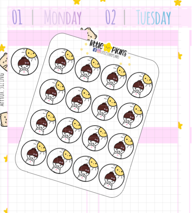 Mimi Weather V2 Planner Stickers - Littlestarplans
