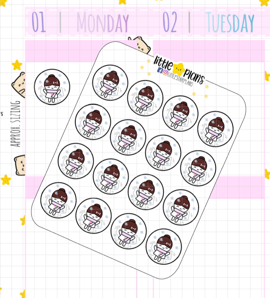 Mimi Weather V2 Planner Stickers - Littlestarplans